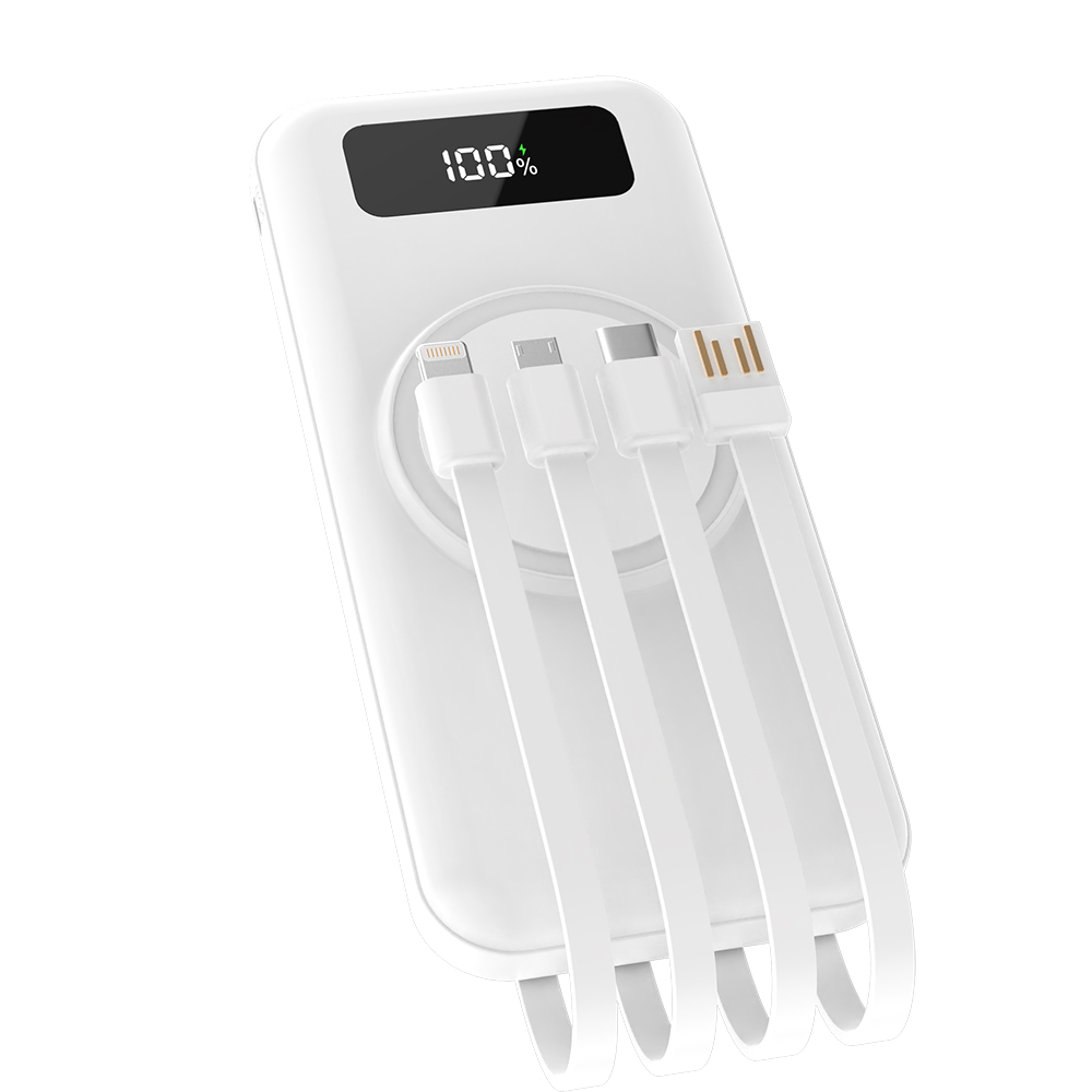 Внешний аккумулятор Authority с беспроводной зарядкой (5W), 10000 mAh, белый