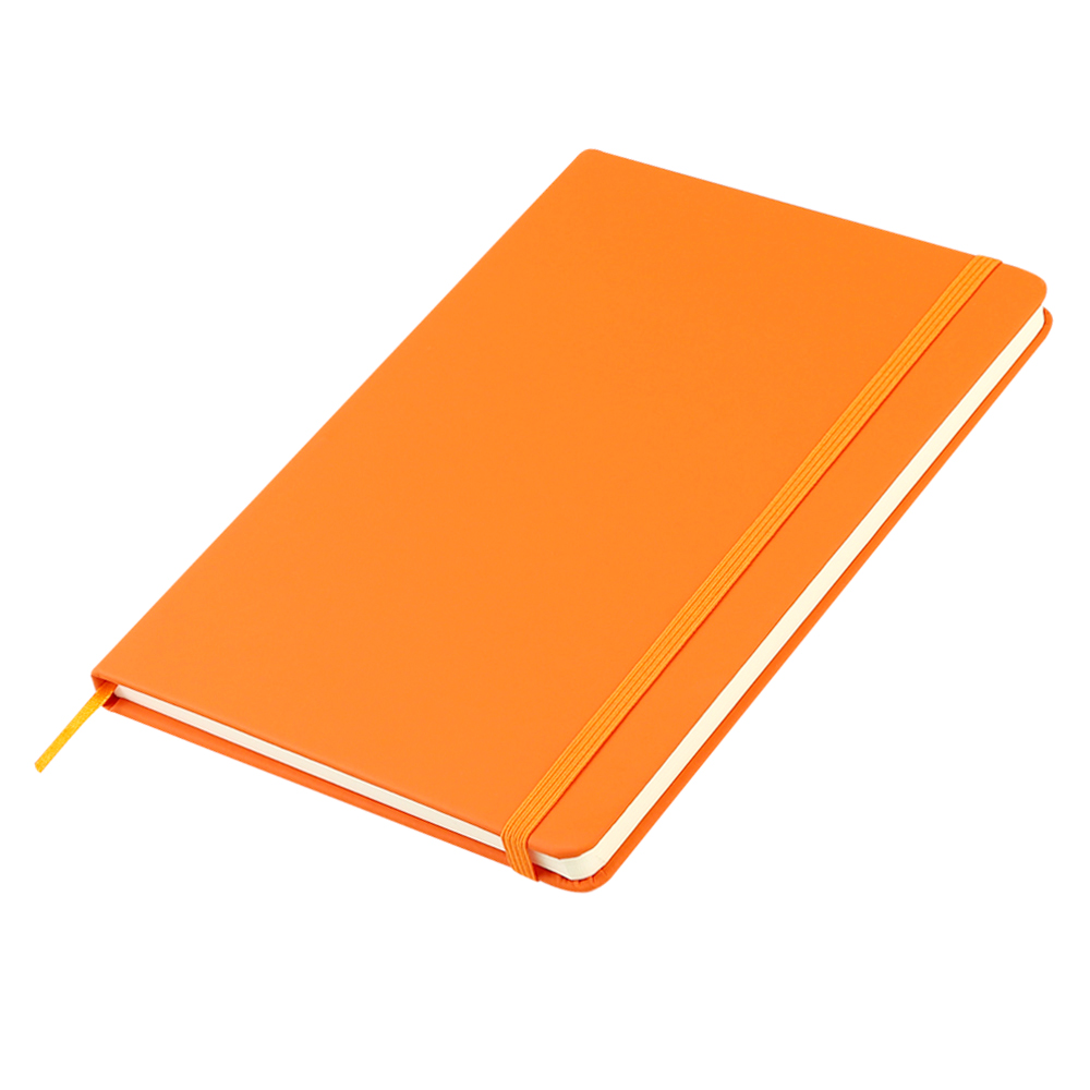 Блокнот A5 Monte в твёрдом переплёте, оранжевый