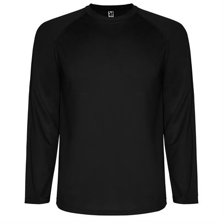Спортивная футболка MONTECARLO L/S мужская, ЧЕРНЫЙ M