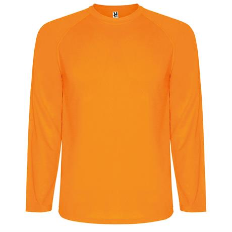 Спортивная футболка MONTECARLO L/S мужская, ФЛУОРЕСЦЕНТНЫЙ ОРАНЖЕВЫЙ XL
