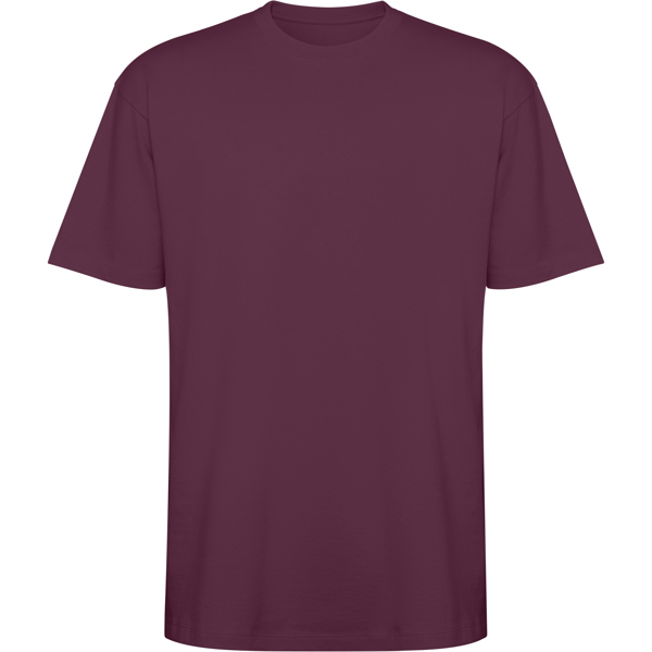 Футболка оверсайз BULL, СЛИВОВО-КРАСНЫЙ XS