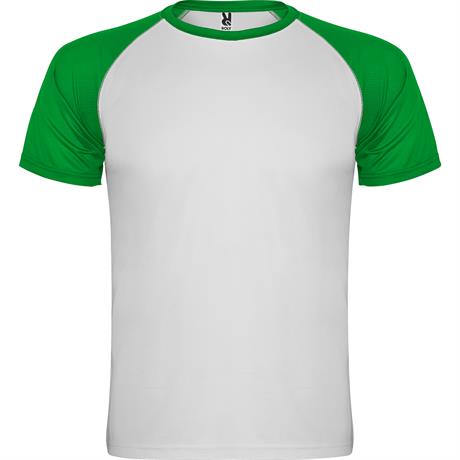 Спортивная футболка INDIANAPOLIS мужская, БЕЛЫЙ/ПАПАРОТНИКОВЫЙ 2XL