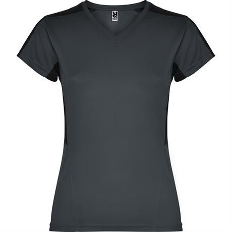 Спортивная футболка SUZUKA женская, ПАЛИСАНДР/ЧЕРНЫЙ L