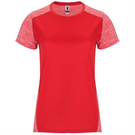 Спортивная футболка ZOLDER WOMAN женская, КРАСНЫЙ/ПЁСТРЫЙ КРАСНЫЙ XL