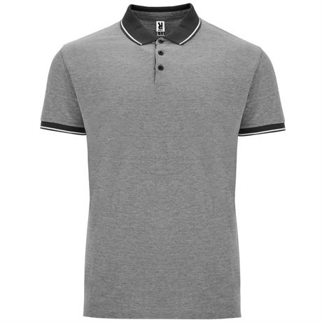 Футболка поло BOWIE мужская, ПЁСТРЫЙ ЧЕРНЫЙ M