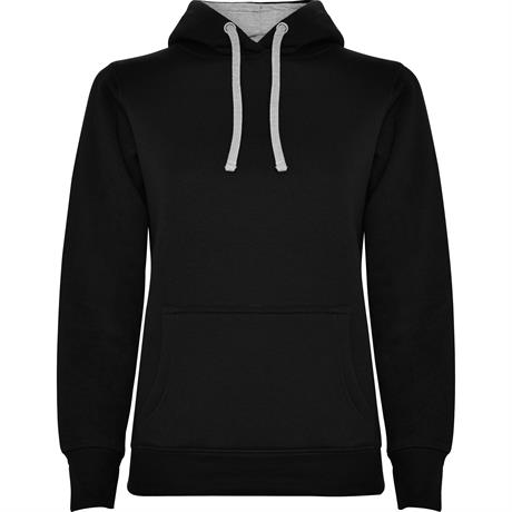 Толстовка URBAN WOMAN женская, ЧЕРНЫЙ/ПЁСТРЫЙ СЕРЫЙ XL