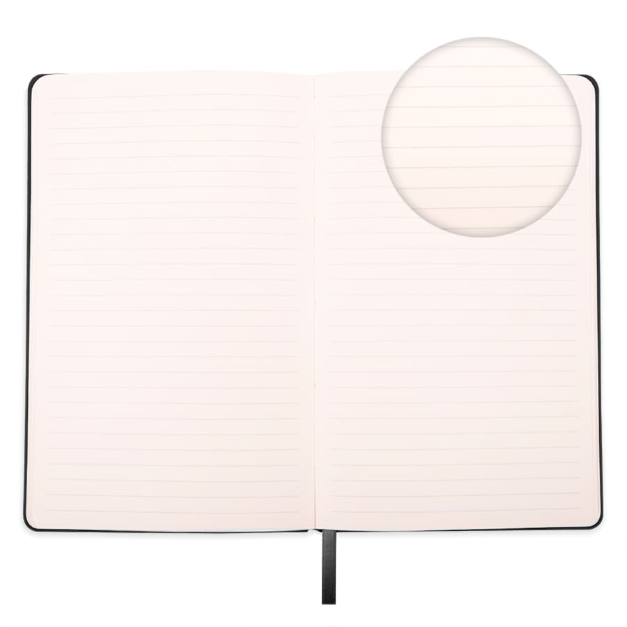 Бизнес-блокнот FUNKY, 130*210 мм, темно-синий, голубой форзац, мягкая обложка, в линейку