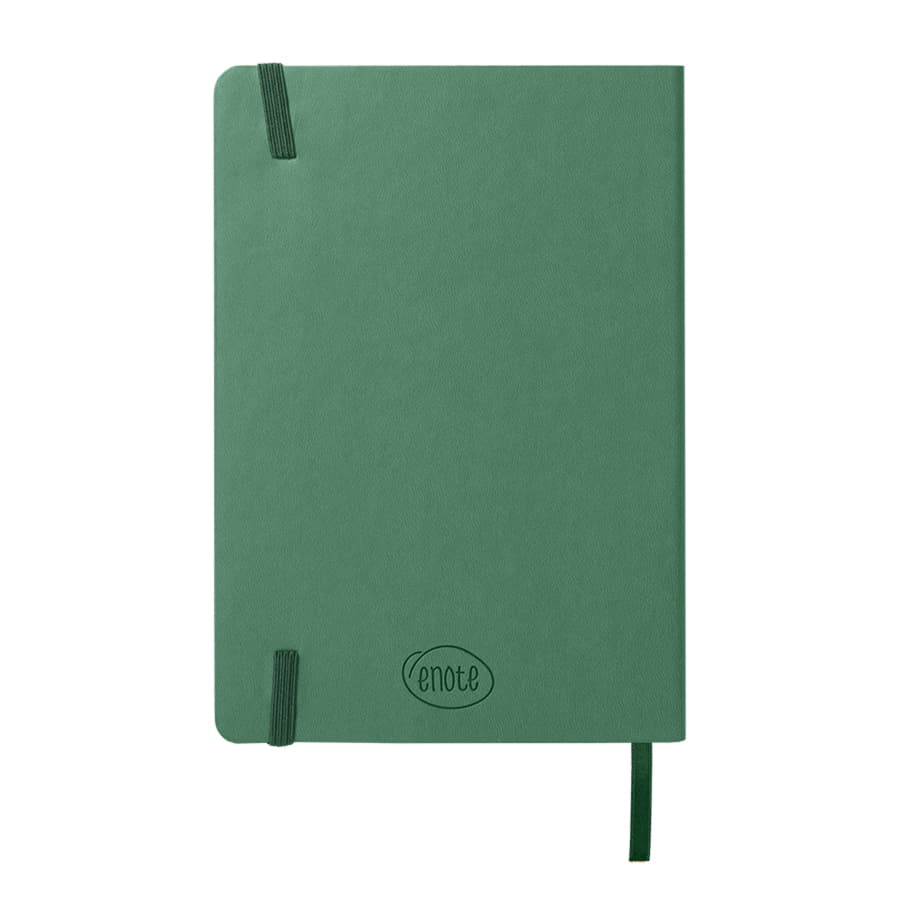 Ежедневник недатированный Shady, А5,  зеленый, кремовый блок в линейку, темно-зеленый обрез