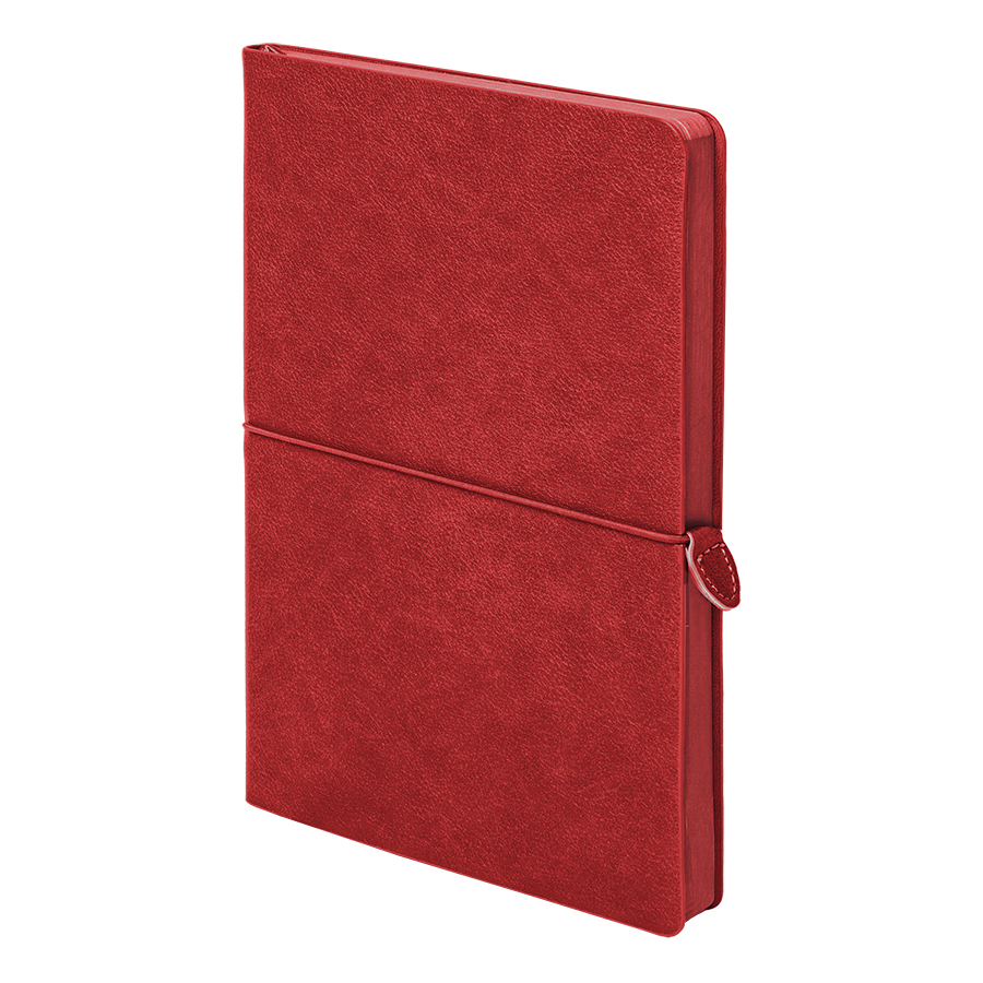 Ежедневник недатированный Fusion, А5, красный, кремовый блок в линейку