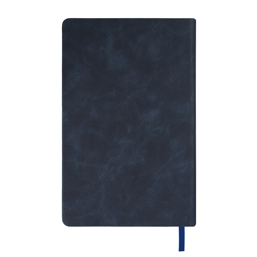 Ежедневник недатированный Muse, темно-синий, А5, с декоративной полосой синий ройал, блок в линейку