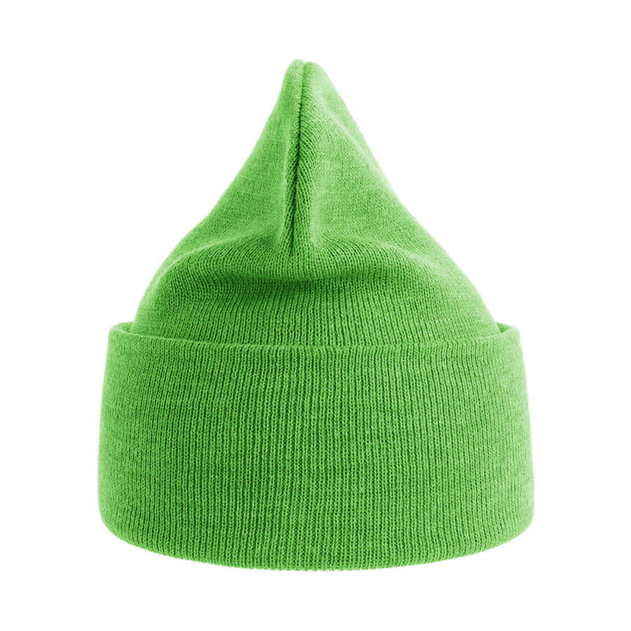 Шапка вязаная PURE  с отворотом из пряжи Polylana