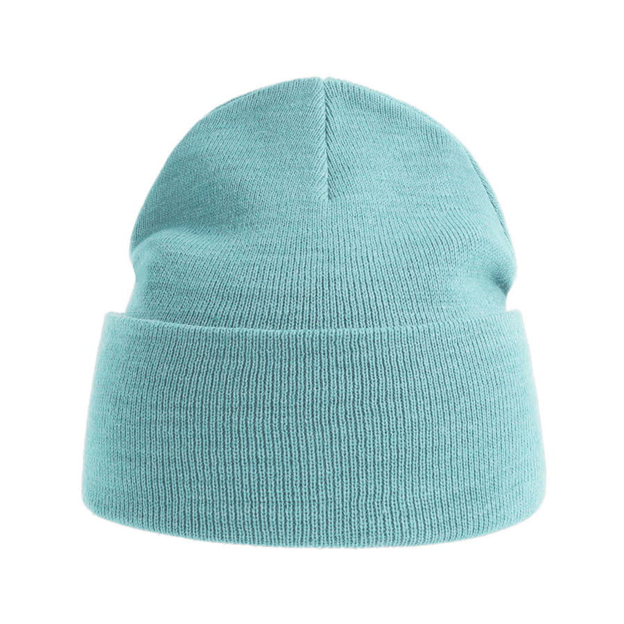 Шапка вязаная PURE  с отворотом из пряжи Polylana