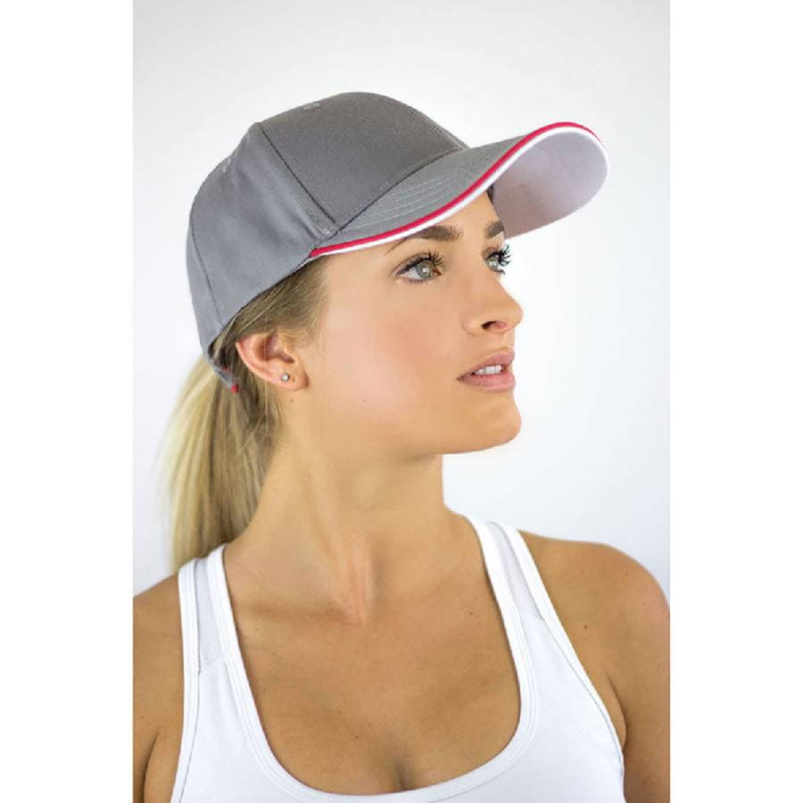 Бейсболка ZOOM PIPING SANDWICH, 6 клиньев, застежка на липучке