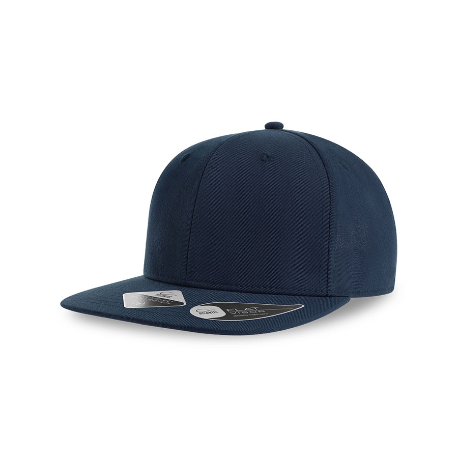 Бейсболка JAMES,6 клиньев,плоский козырек,ПВС застежка