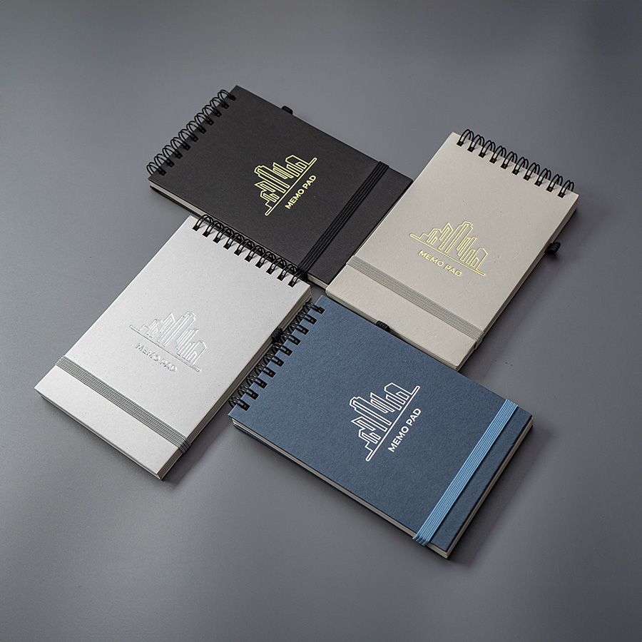 Блокнот на спирали MEMO, размер 95х145 мм, синий, блок в клетку