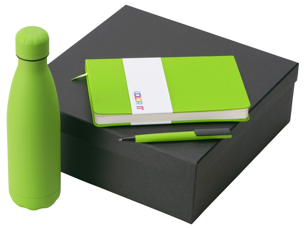 Подарочный набор COLOR IT c блокнотом, ручкой и термобутылкой