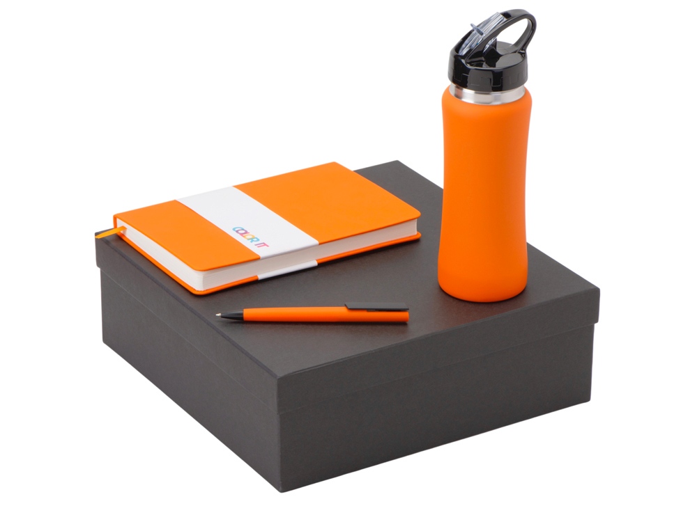 Подарочный набор c блокнотом C3, ручкой и бутылкой