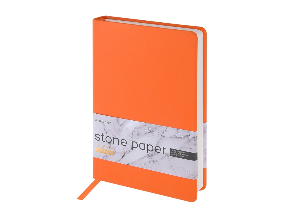 Ежедневник с каменной бумагой недатированный А5 Carrara