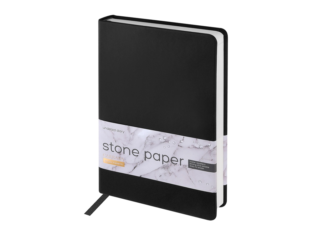 Ежедневник с каменной бумагой недатированный А5 Carrara