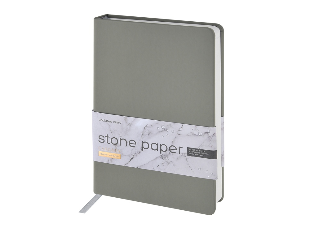 Ежедневник с каменной бумагой недатированный А5 Carrara