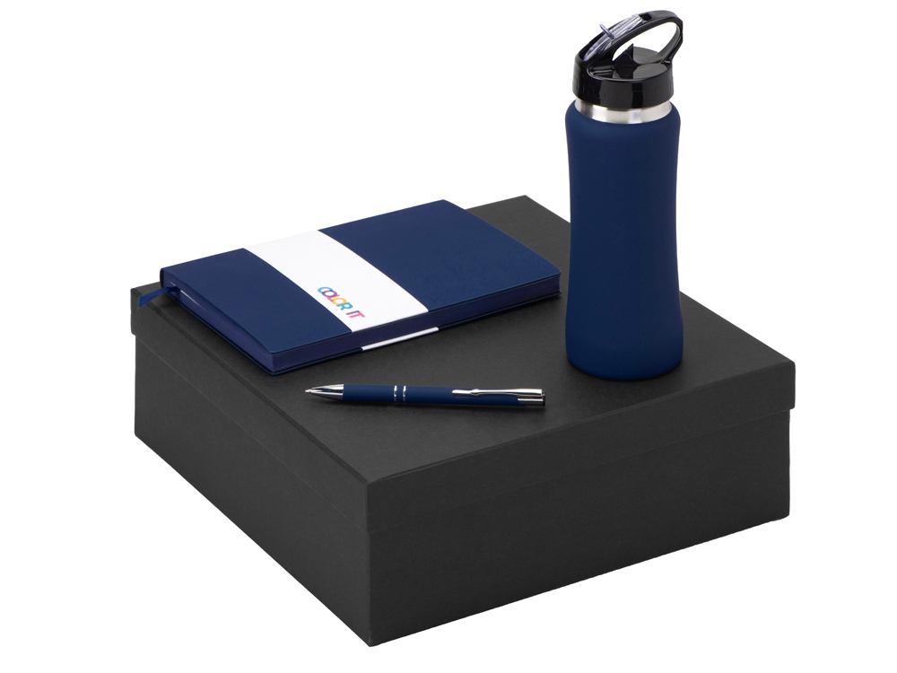 Подарочный набор Color it с блокнотом, металлической ручкой и бутылкой