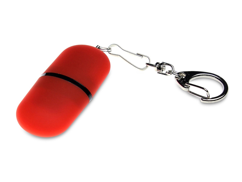 USB 2.0- флешка Goutte Soft-touch на 128 Гб каплевидной формы