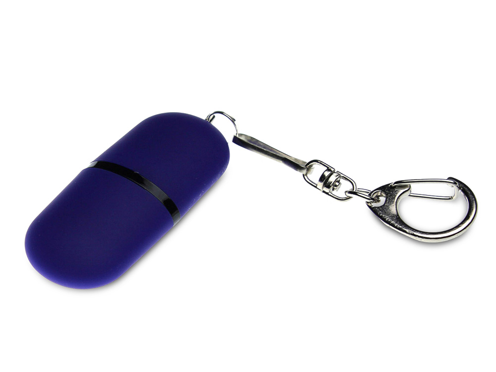 USB 2.0- флешка Goutte Soft-touch на 4 Гб каплевидной формы