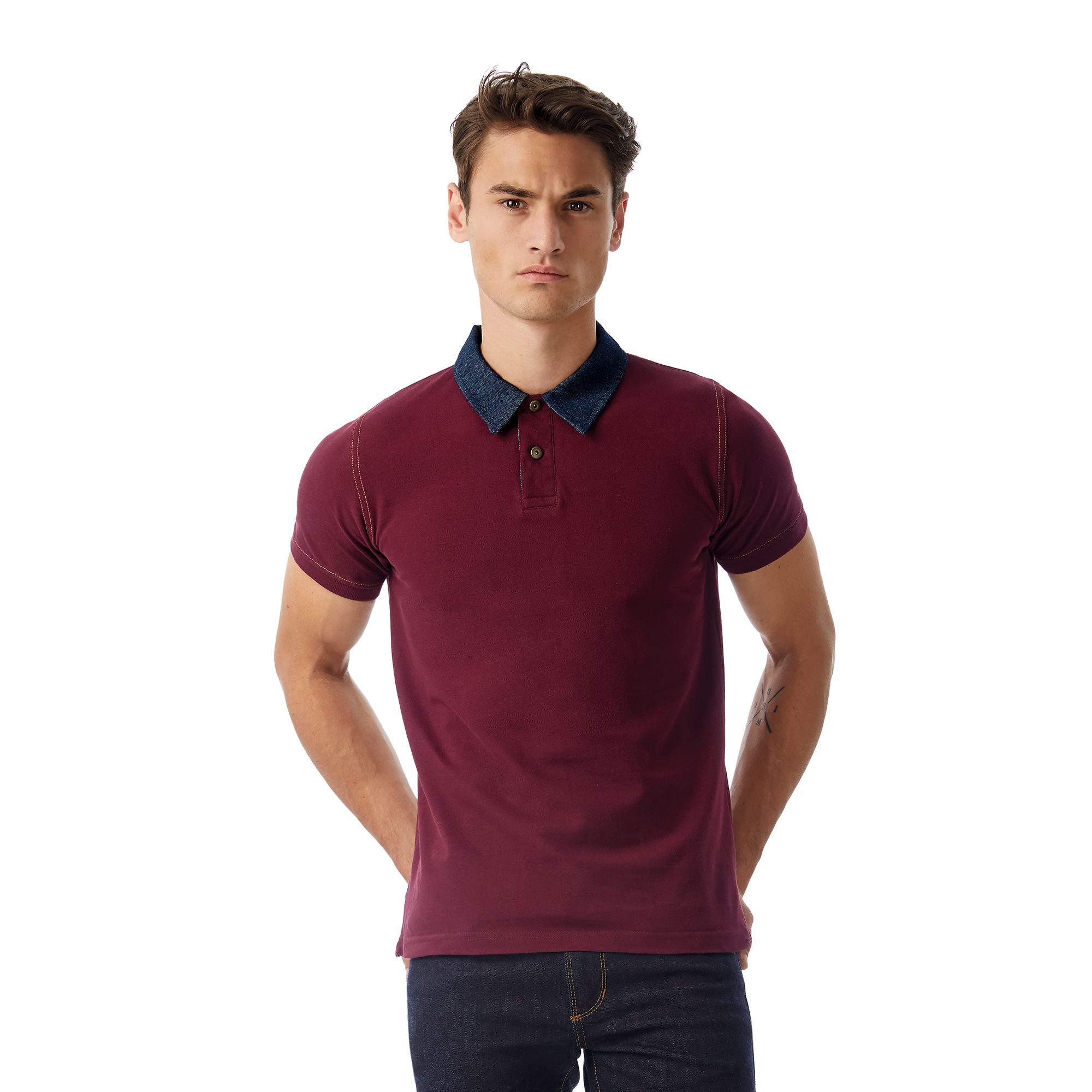 Футболка теннисная DNM Forward/men, бордовый, размер XXL