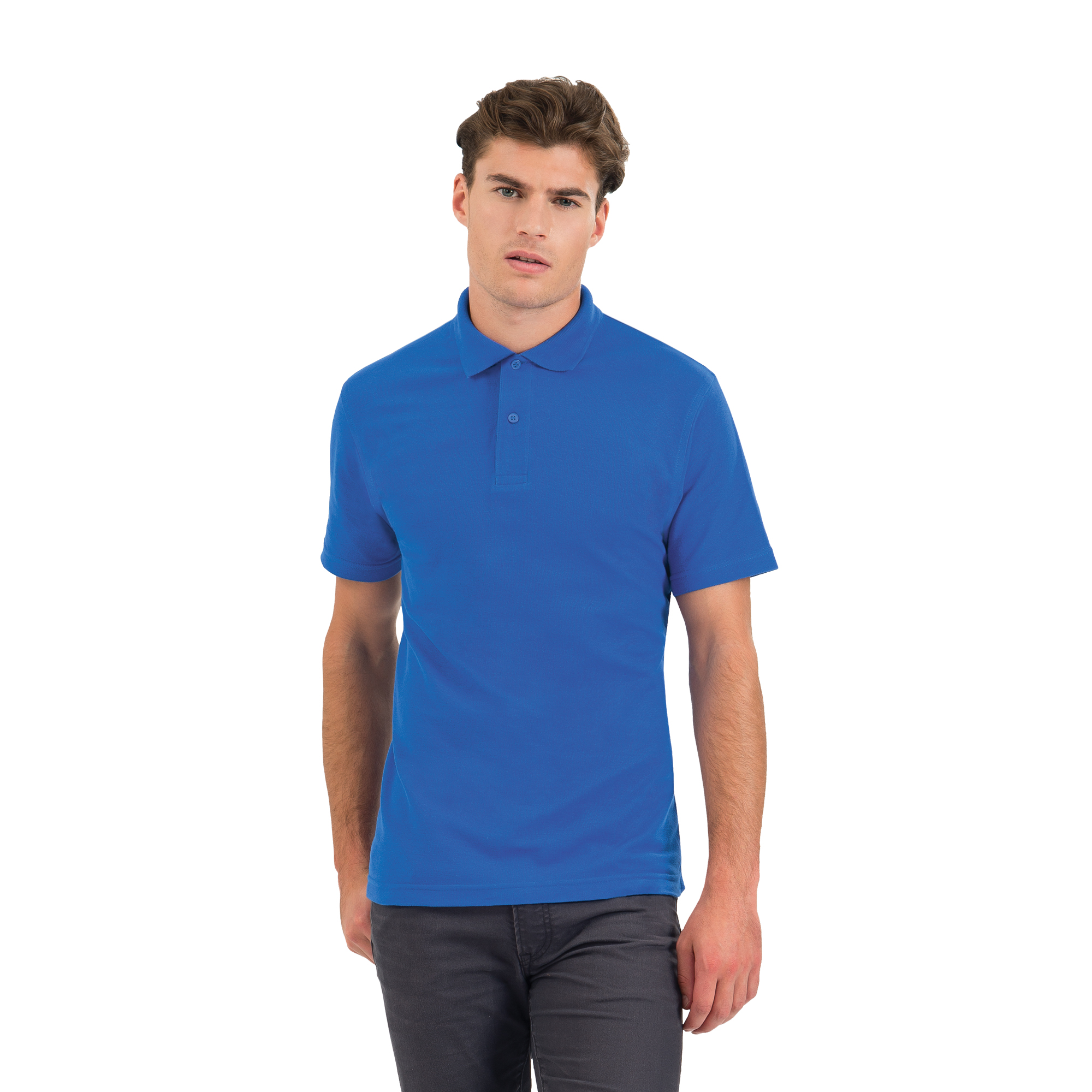 Футболка теннисная ID.001, ярко-синий, размер XS