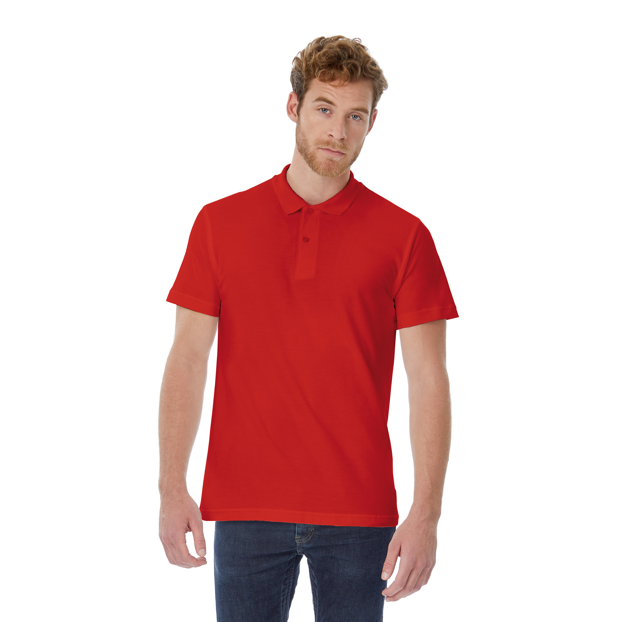 Футболка теннисная ID.001, красный, размер XL