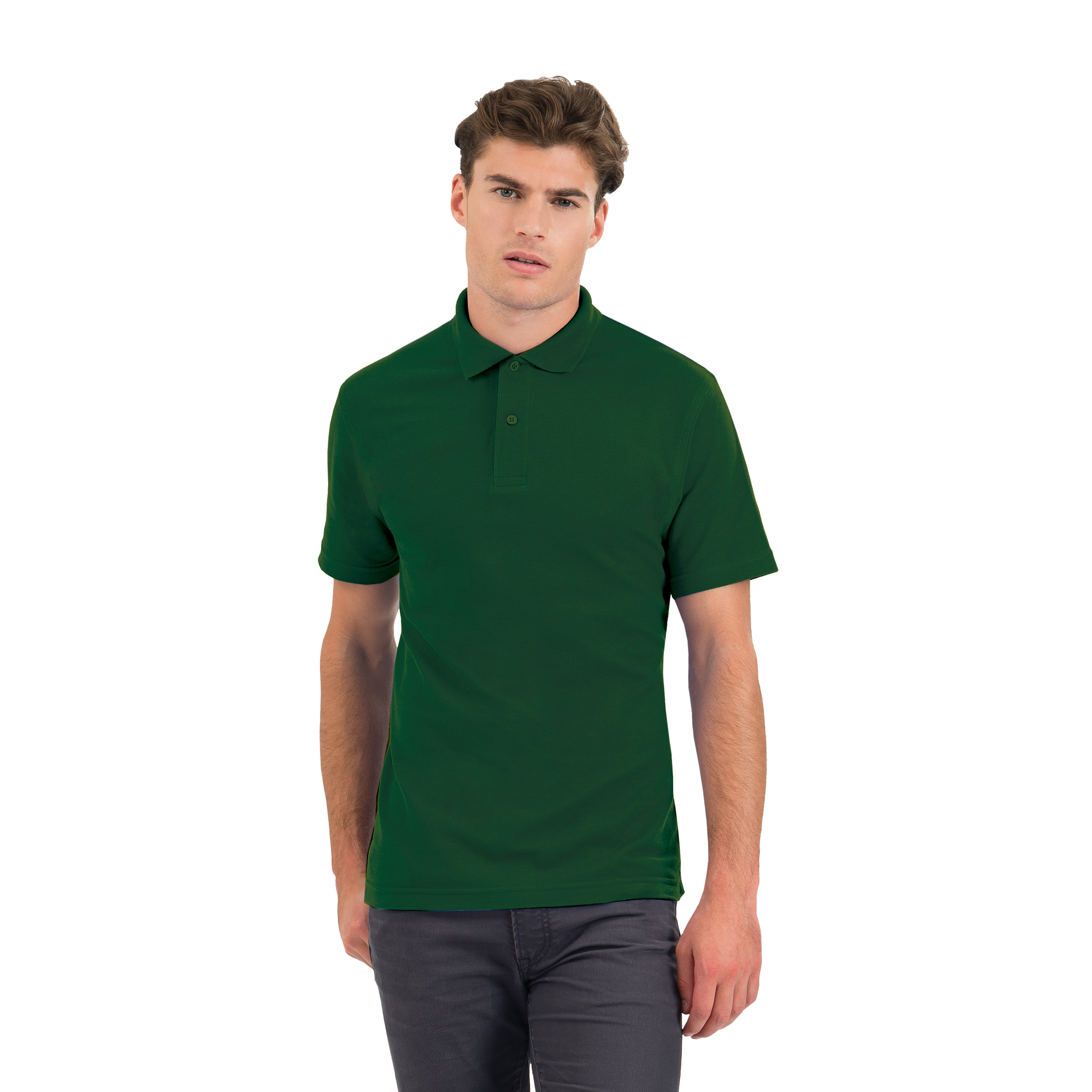 Футболка теннисная ID.001, темно-зеленый, размер S