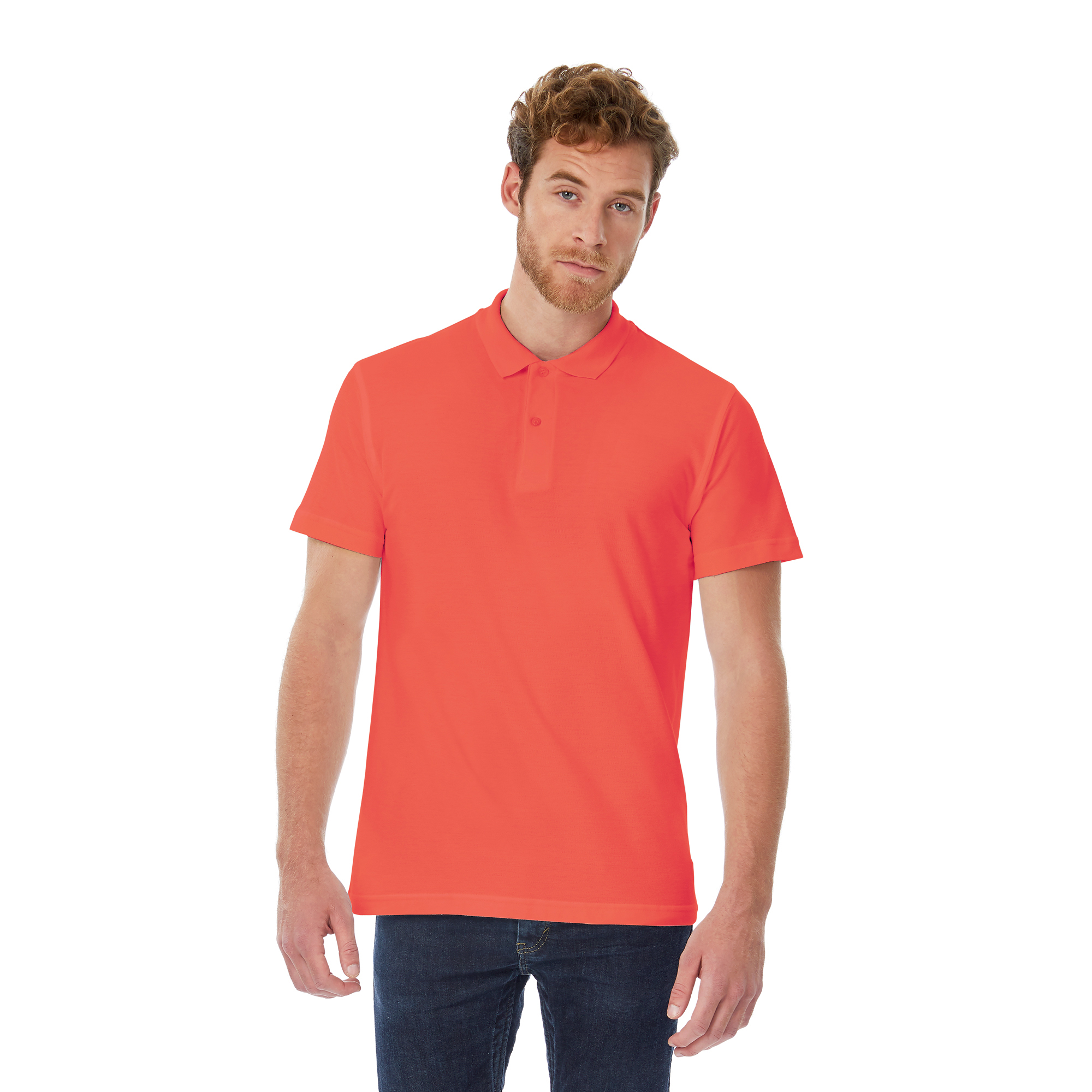 Футболка теннисная ID.001, коралловый, размер L