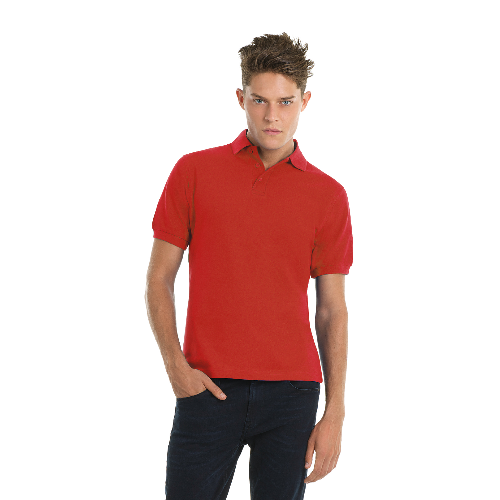 Футболка теннисная Heavymill, красный, размер L