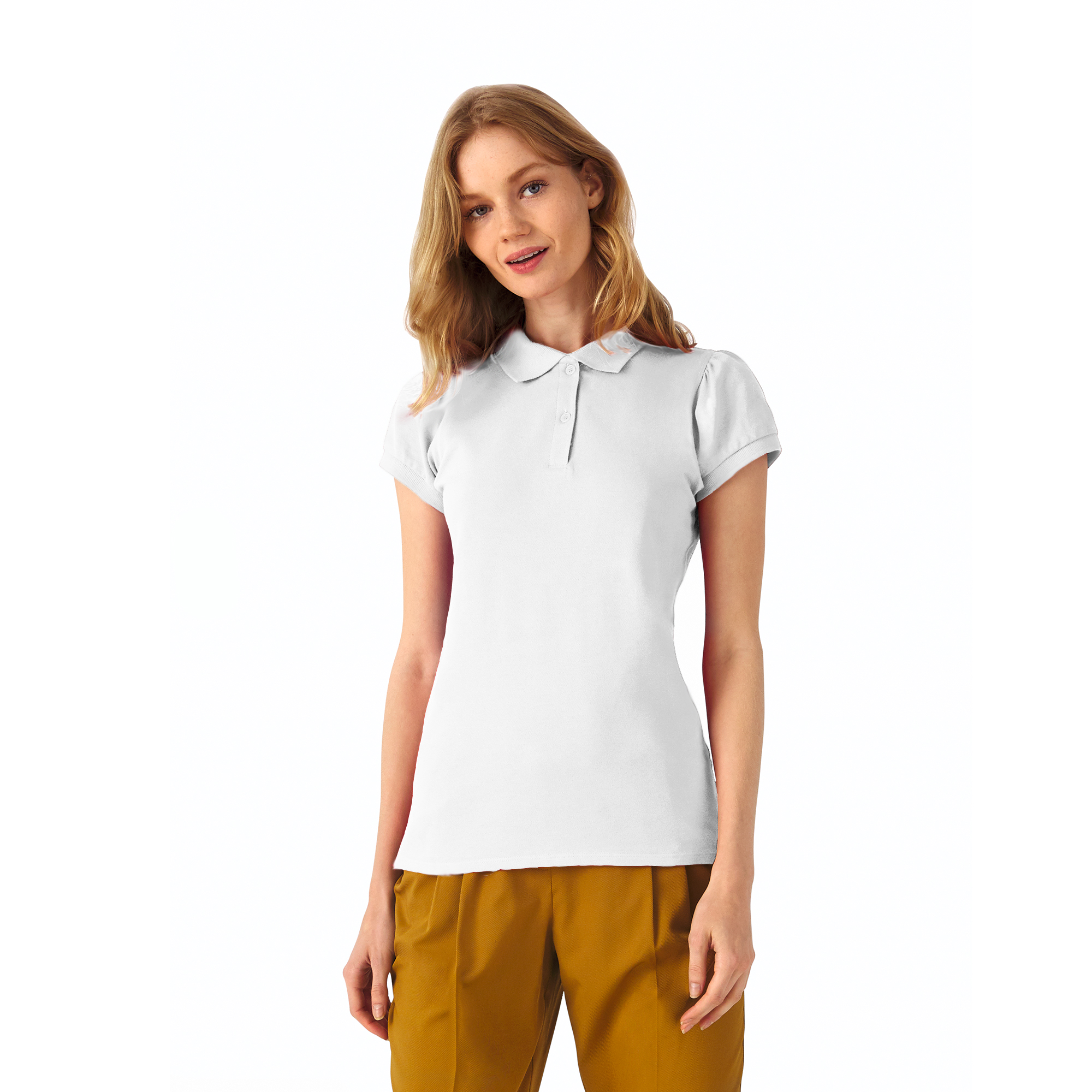 Поло женское Heavymill/women, белый, размер L