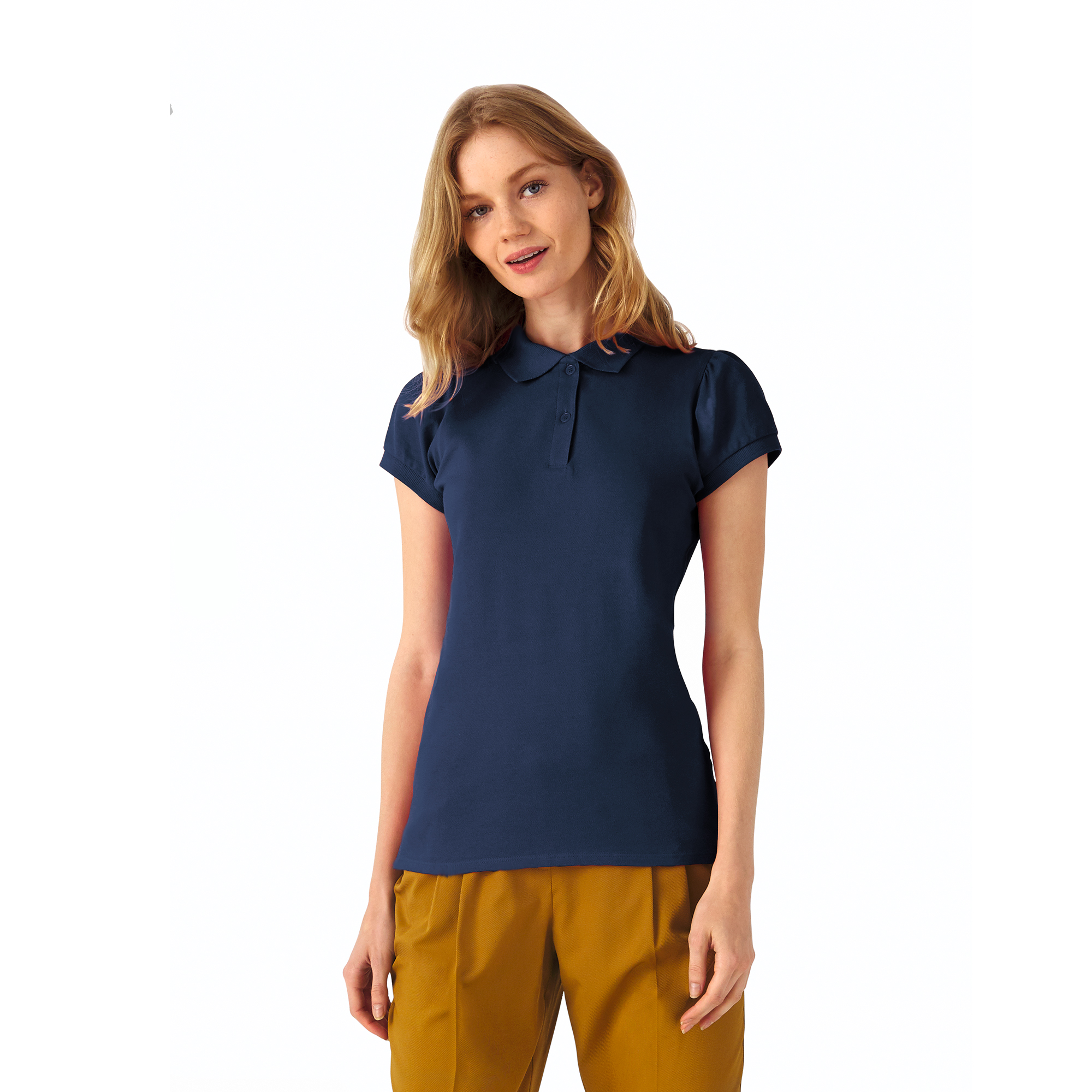 Поло женское Heavymill/women, темно-синий, размер S