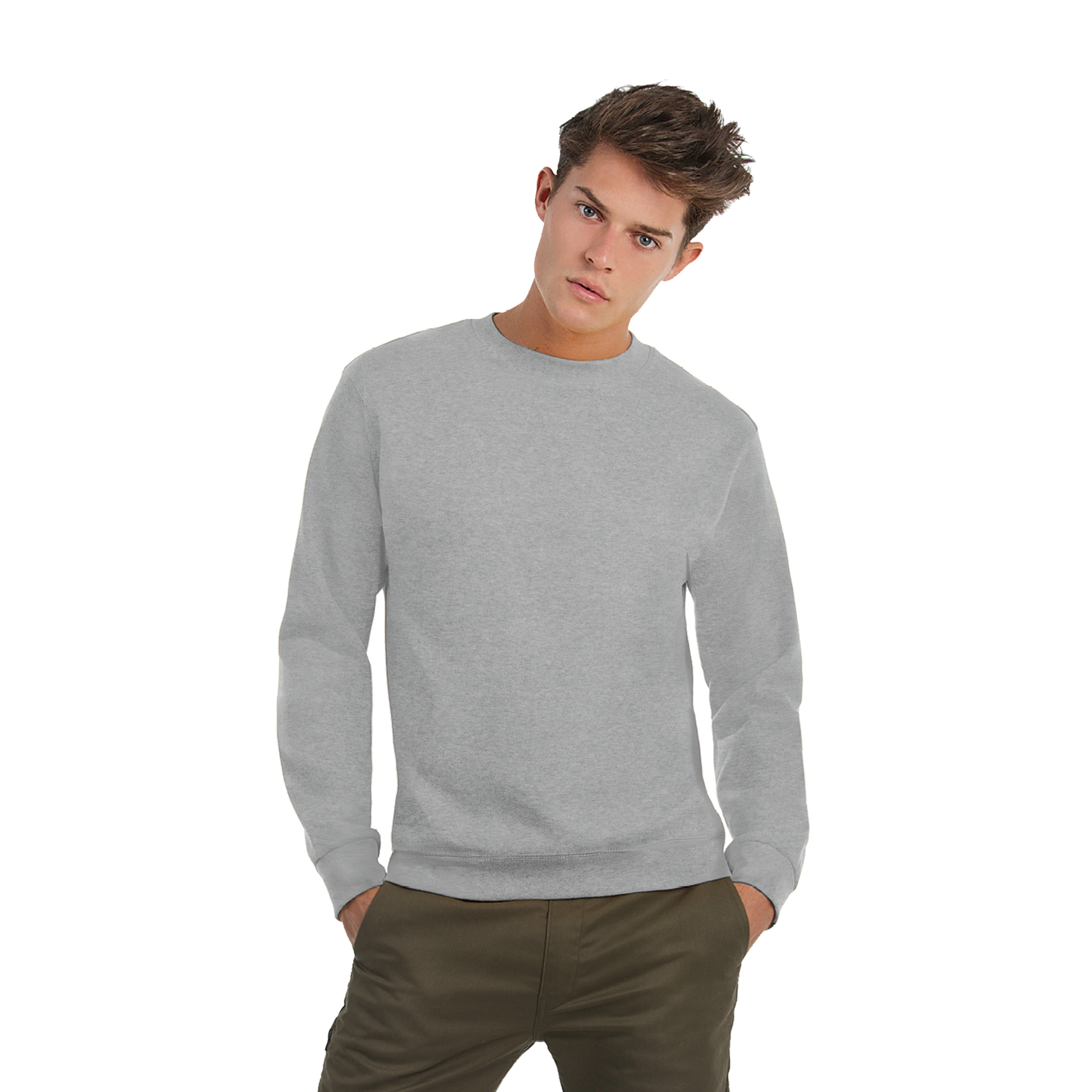 Фуфайка ID.002, пестрый серый, размер S