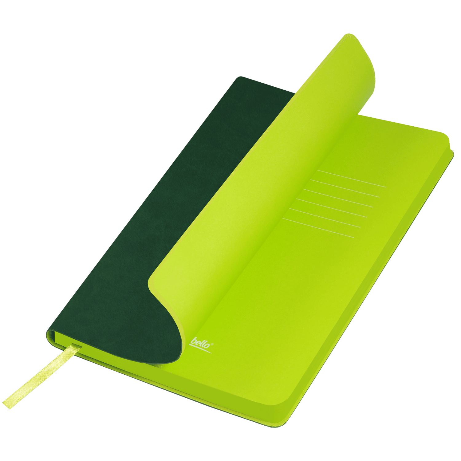 Ежедневник Latte NEW недатированный, зеленый/лимонный (без упаковки, без стикера)