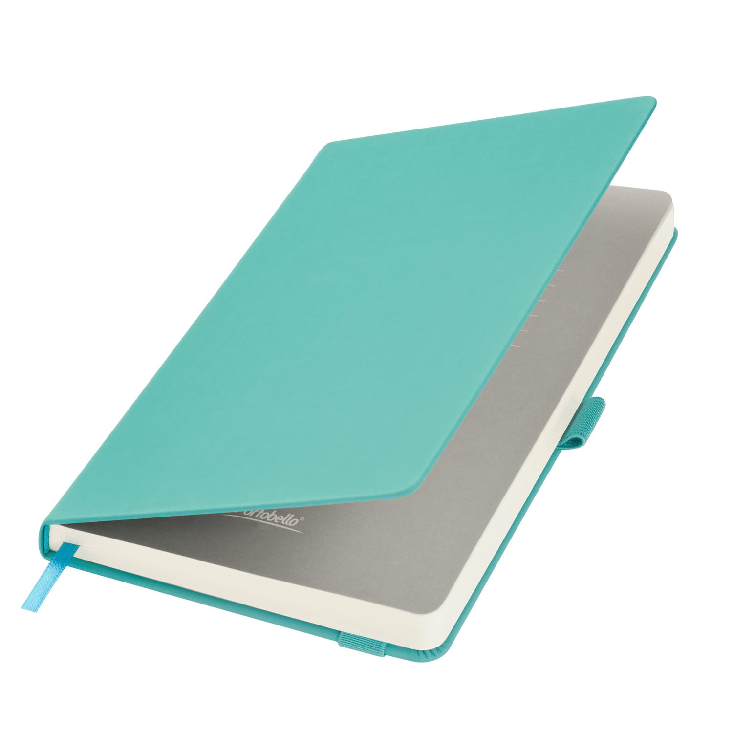 Ежедневник Alpha недатированный, бирюзовый/серый