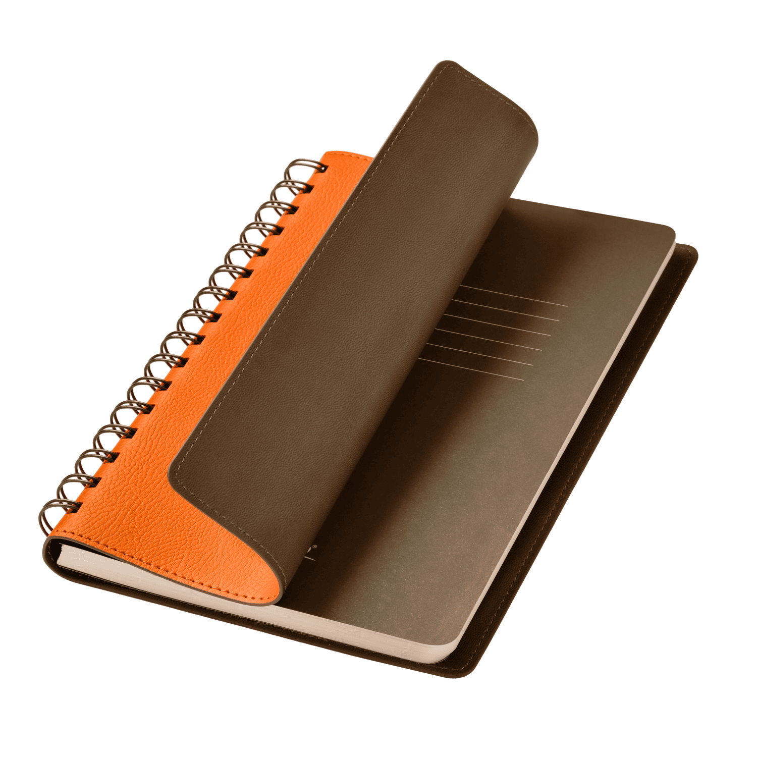 Ежедневник Vista недатированный, оранжевый/коричневый