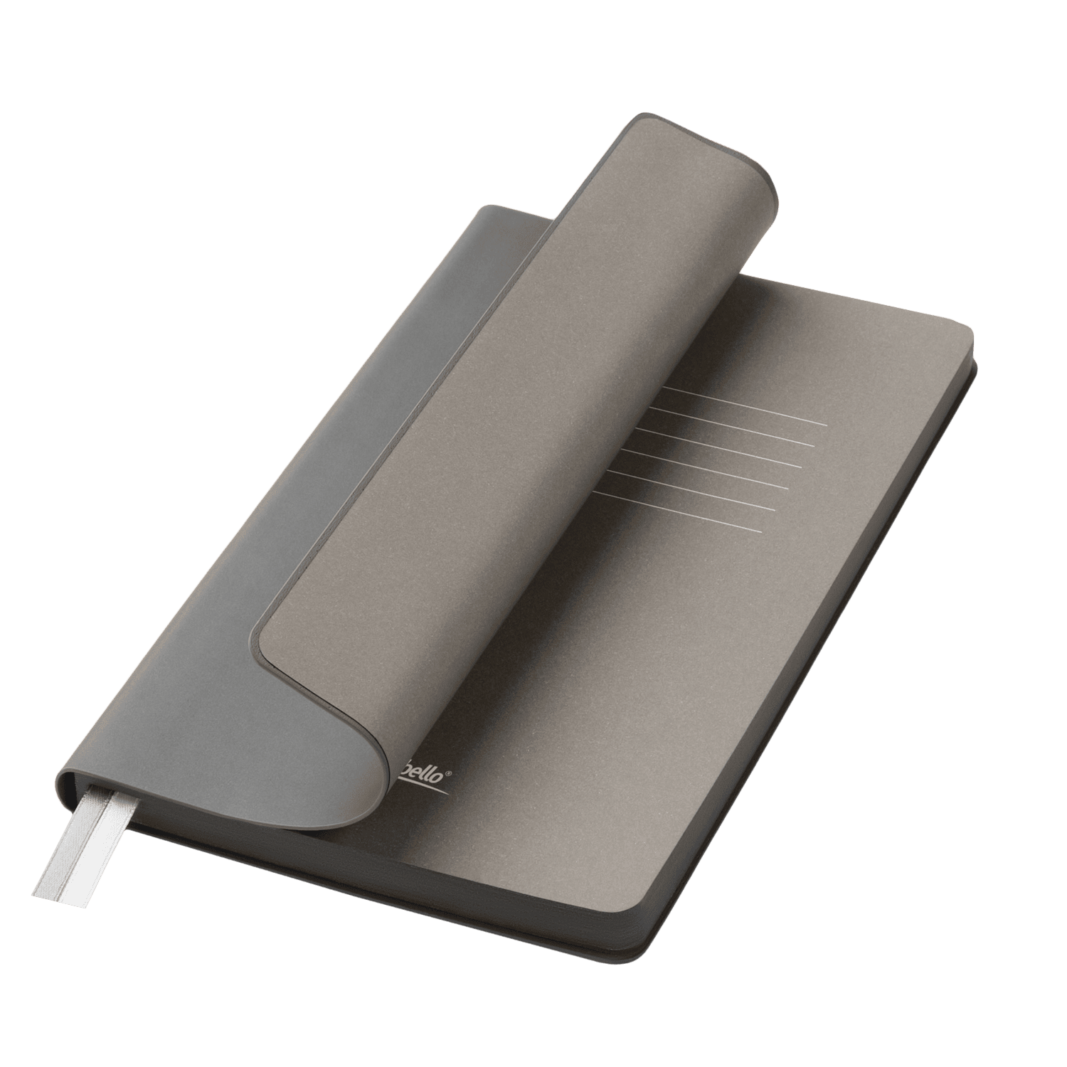 Ежедневник Moon river недатированный, серый