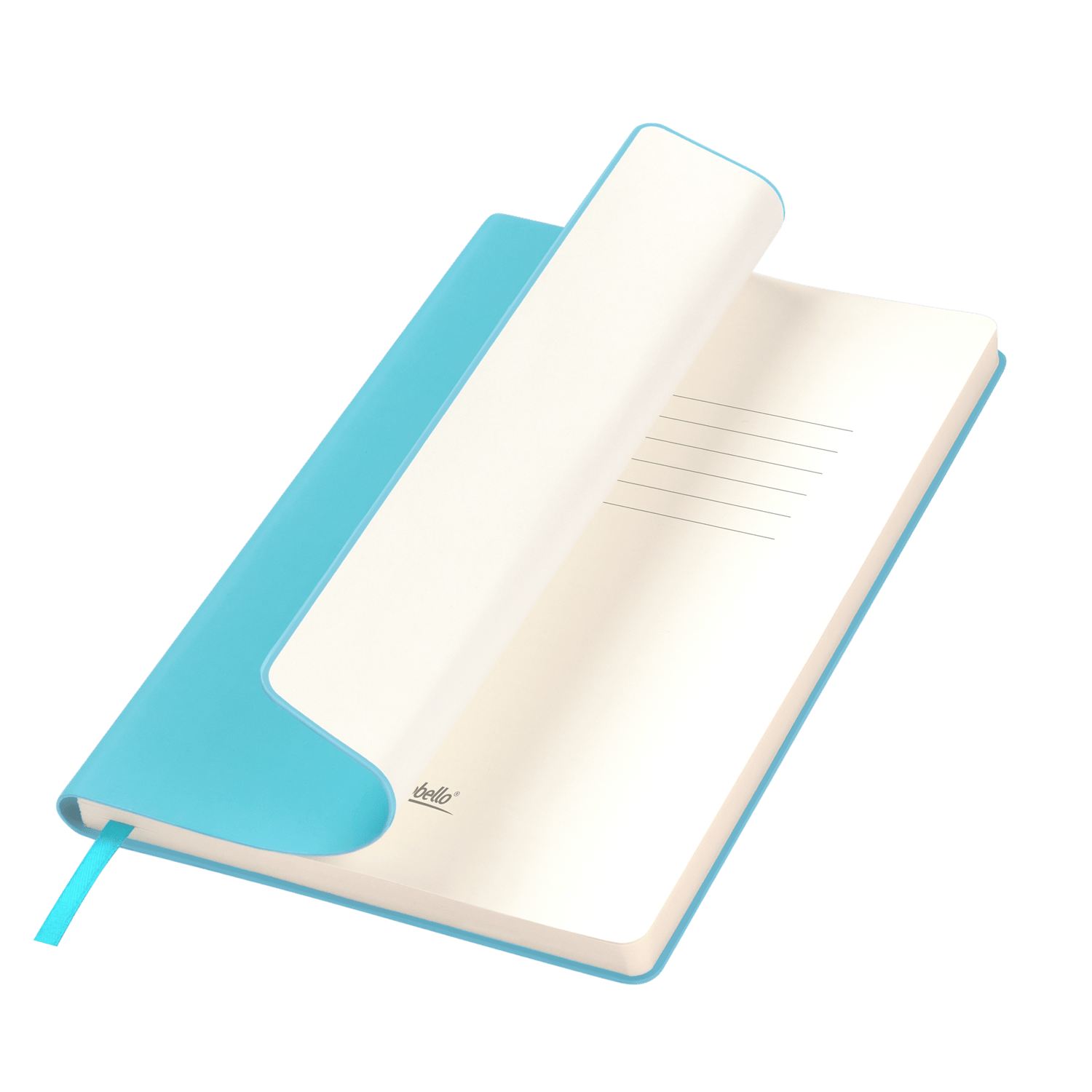 Ежедневник Spark недатированный, лазурный (с упаковкой, со стикерами)