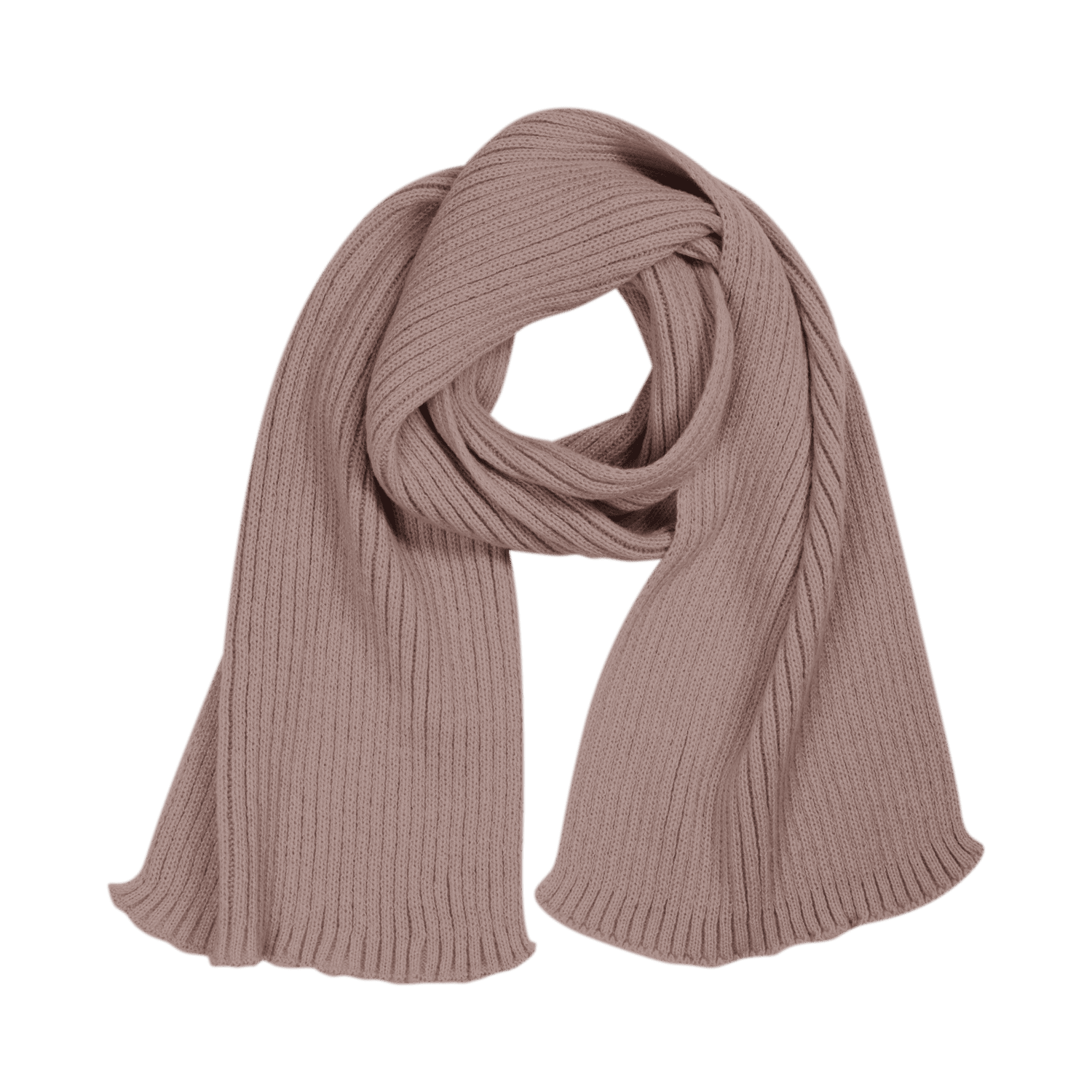 Шарф Forges вязаный, коричневый