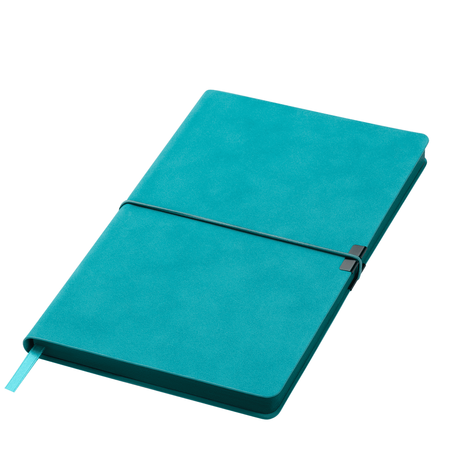 Ежедневник In Velour недатированный, бирюзовый