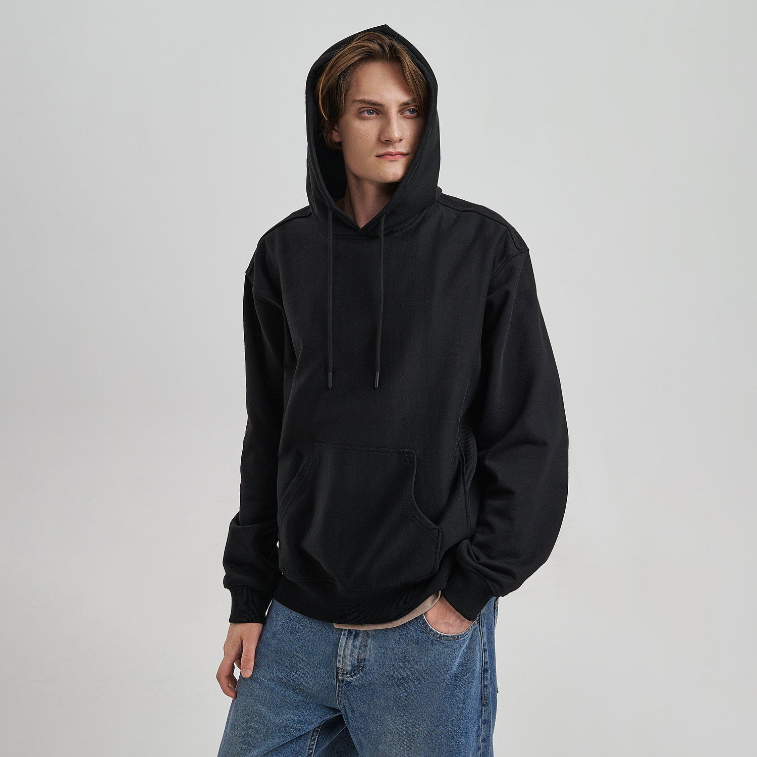 Худи релакс унисекс ADVENTURE, черный, размер 3XL/4XL