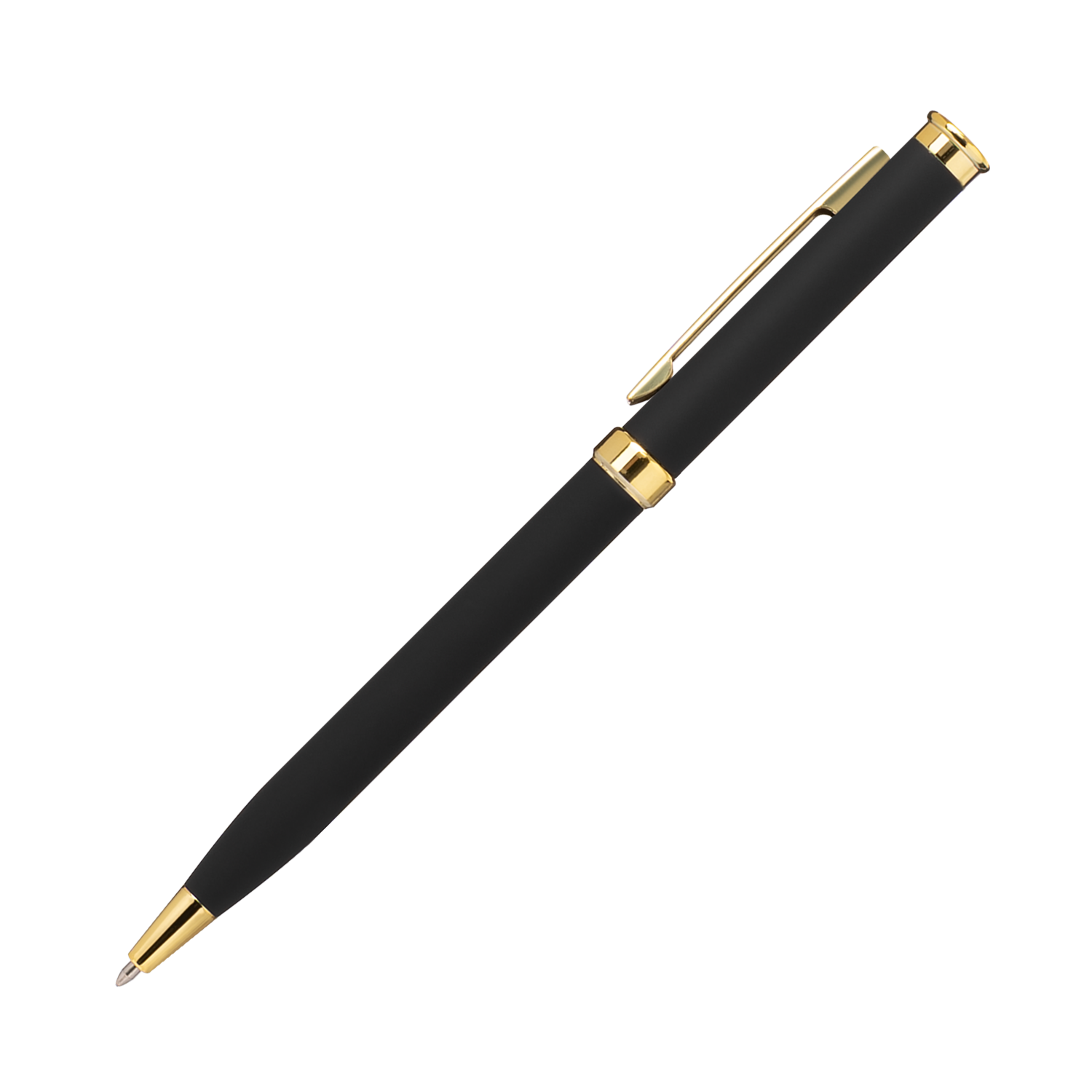 Шариковая ручка Benua, черная/позолота