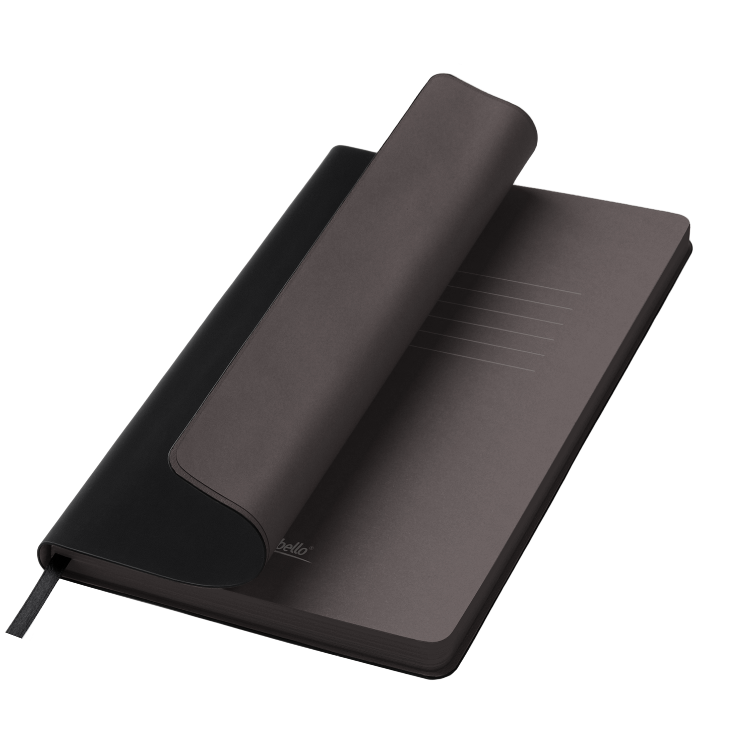 Ежедневник Latte soft touch недатированный, черный