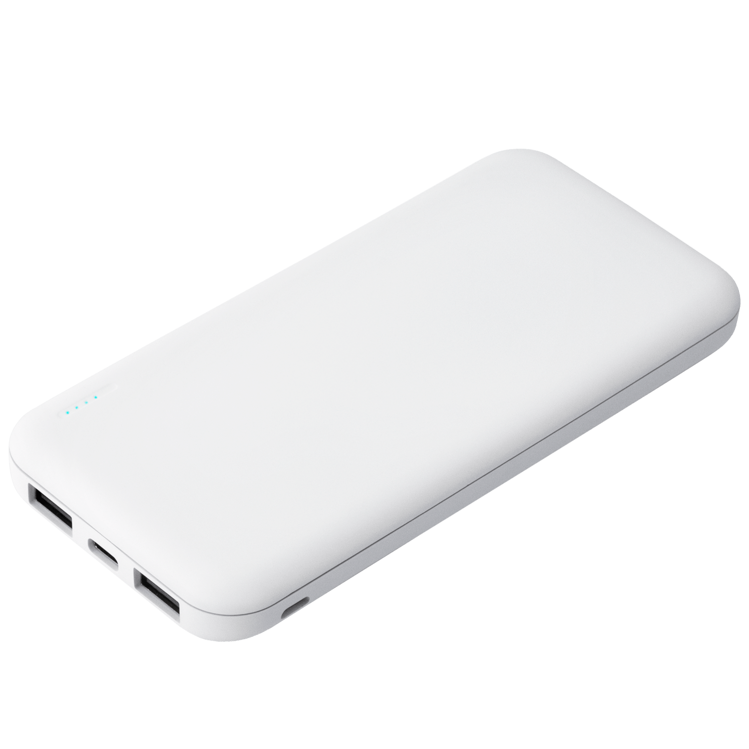 Внешний аккумулятор с подсветкой Luce 10000 mAh, белый